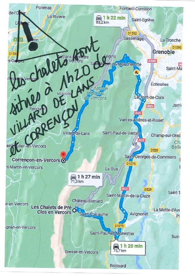 Eterpa Les Chalets De Pre Clos En Vercors Saint-Andeol  ภายนอก รูปภาพ